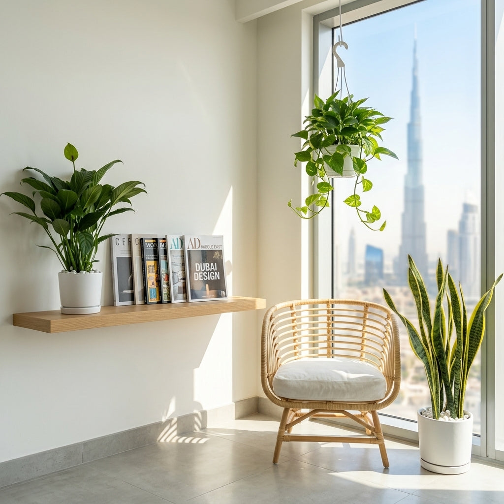 "Easy-Care Trio" Bundle | Snake Plant, Peace Lily & Golden Pothos