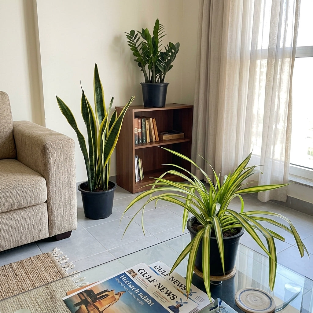 Best Selling Emerald Trio Bundle | 3 Premium Air-Purifying Plants + FREE Money Plant