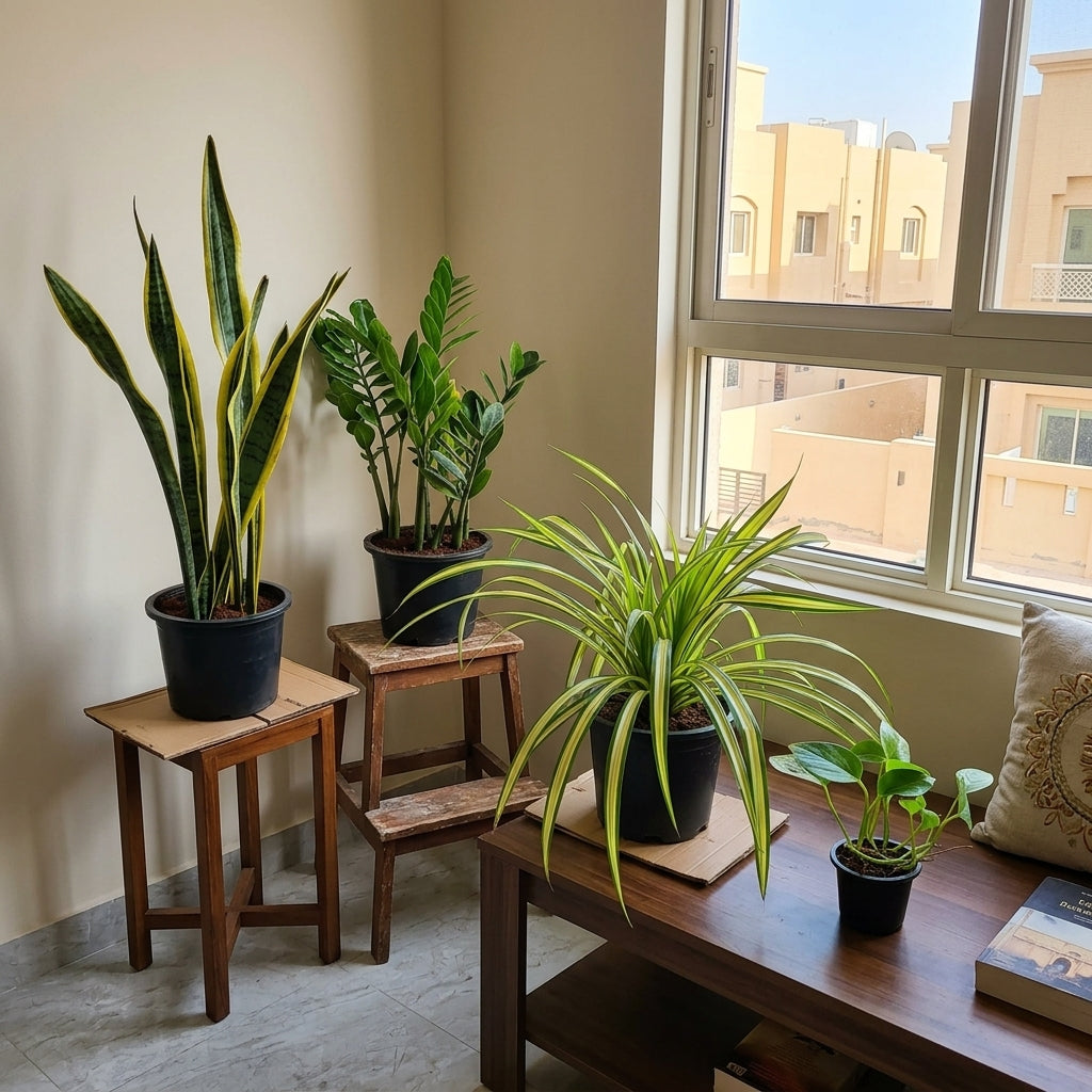 Best Selling Emerald Trio Bundle | 3 Premium Air-Purifying Plants + FREE Money Plant