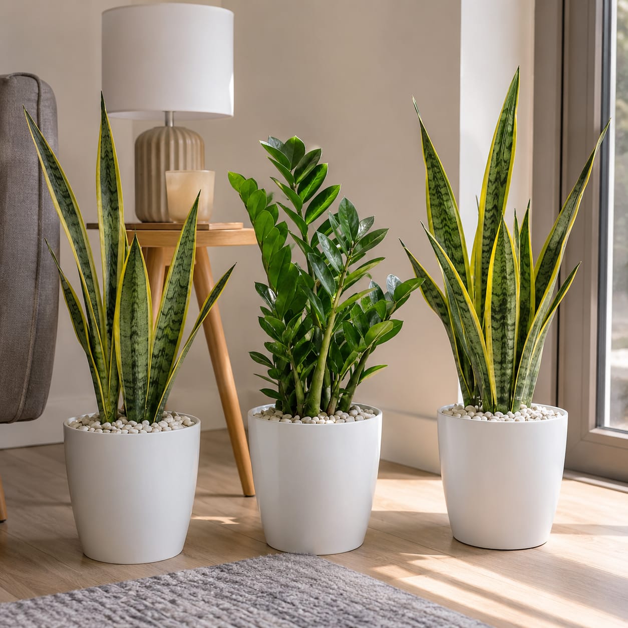3 Plants Deal (2 Snake Plants + 1 ZZ Plant)
