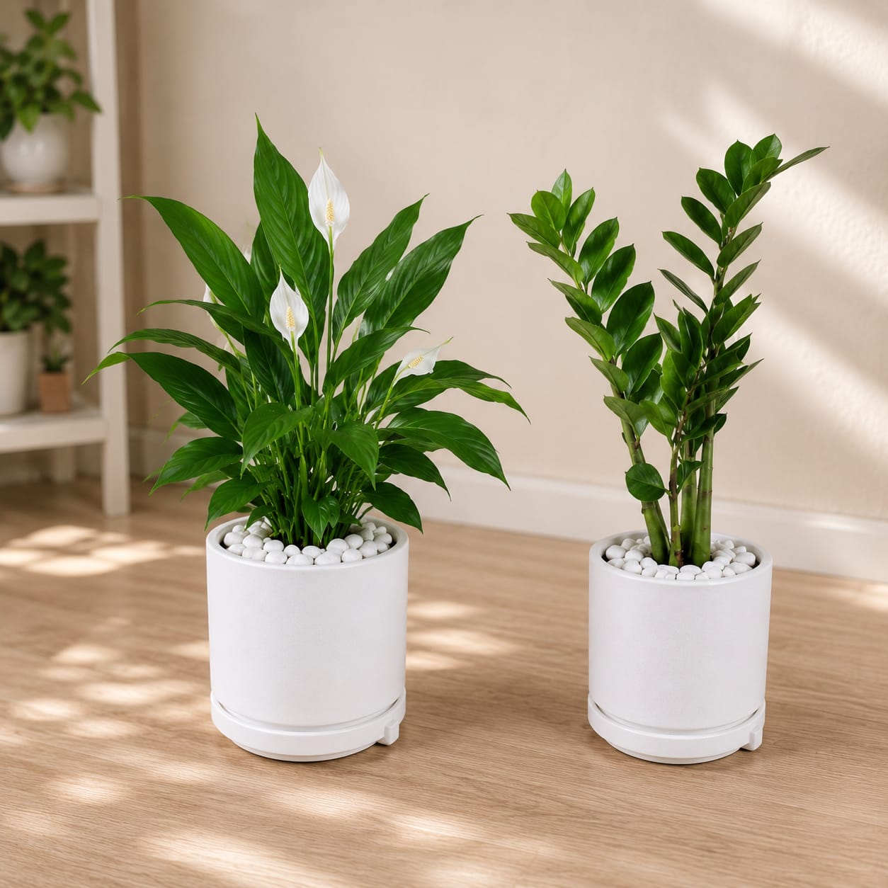 5 Plants Deal (Snake Plant, ZZ Plant, Rubber Plant, Money Plant, Peace Lily)