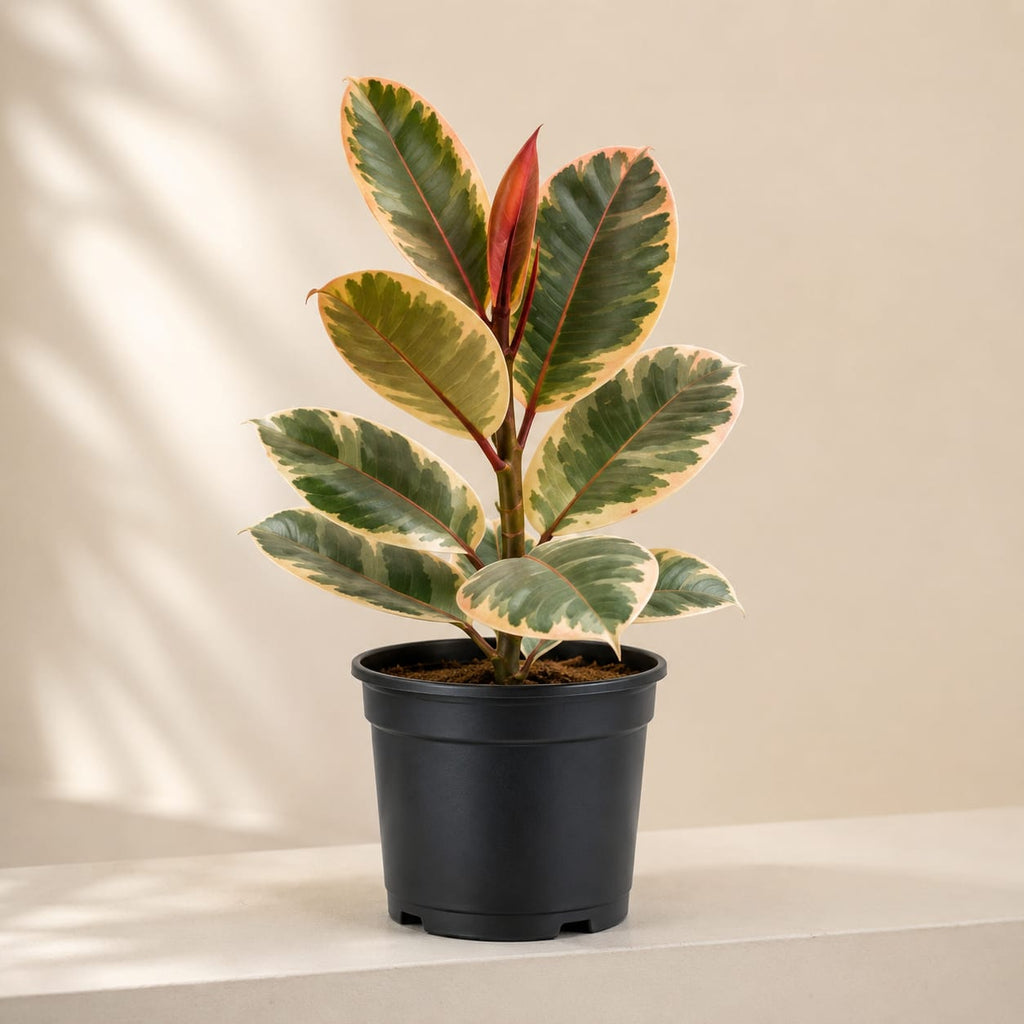 Variegated Rubber Plant